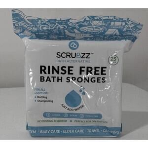 Scrubbzz Rinse Free Bath Sponges 25 Pack
